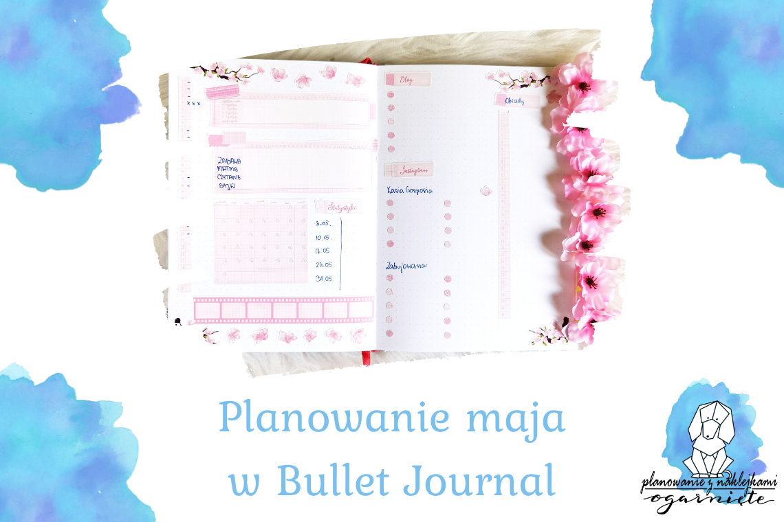 planowanie maja w Bullet Journal