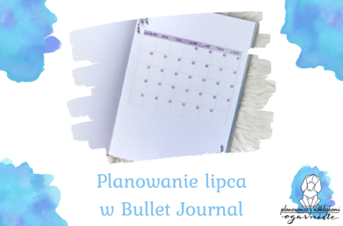 Planowanie lipca w Bullet Journal